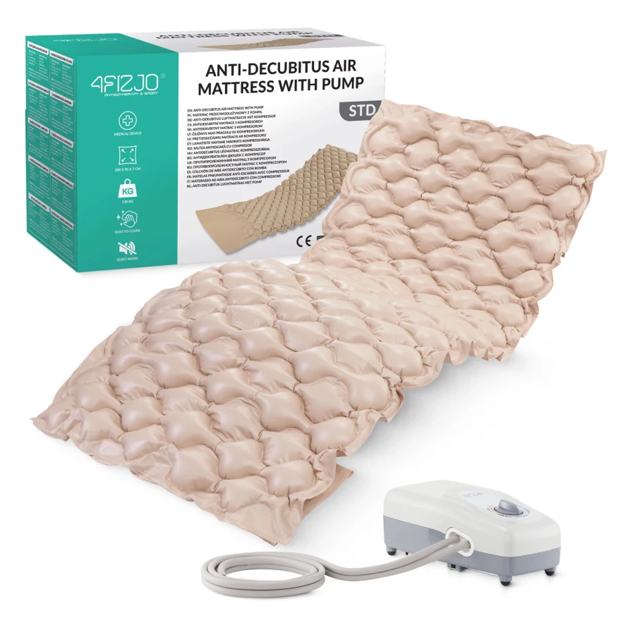 Trykkavlastende luftmadrass STD med pumpe – 200 × 90 cm – bilde 1 av 8