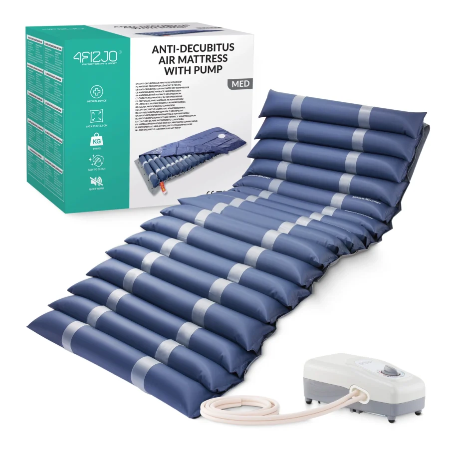 Trykkavlastende luftmadrass MED med pumpe – 190 × 85 cm – bilde 1 av 8