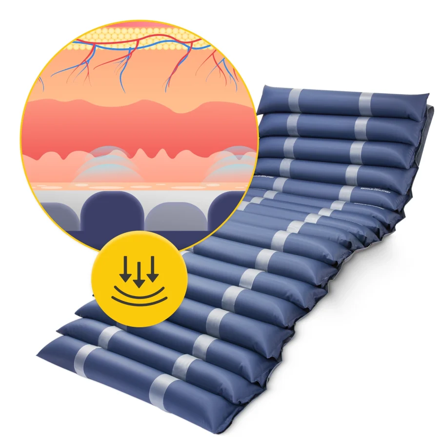 Trykkavlastende luftmadrass MED med pumpe – 190 × 85 cm – bilde 5 av 8