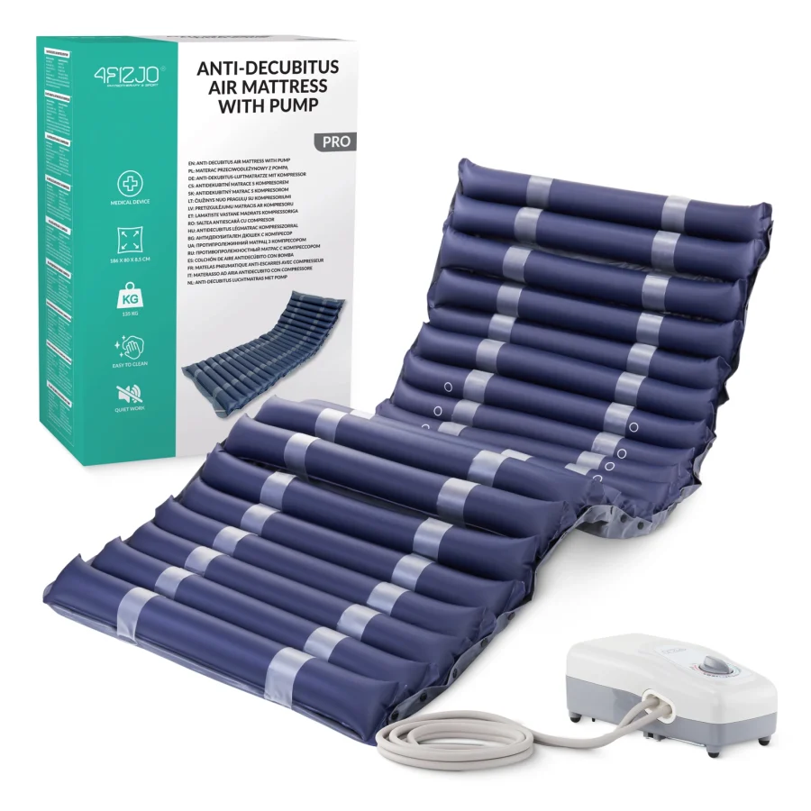 Trykkavlastende luftmadrass PRO med pumpe – 186 × 80 cm – bilde 1 av 8