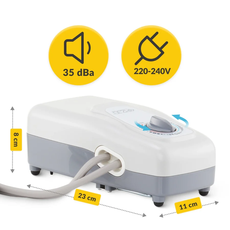 Trykkavlastende luftmadrass PRO med pumpe – 186 × 80 cm – bilde 4 av 8