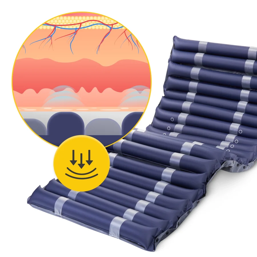Trykkavlastende luftmadrass PRO med pumpe – 186 × 80 cm – bilde 7 av 8