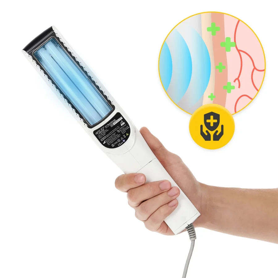 UVB-lampe PRO+ 311 nm til lysbehandling – LCD og timer – bilde 5 av 8