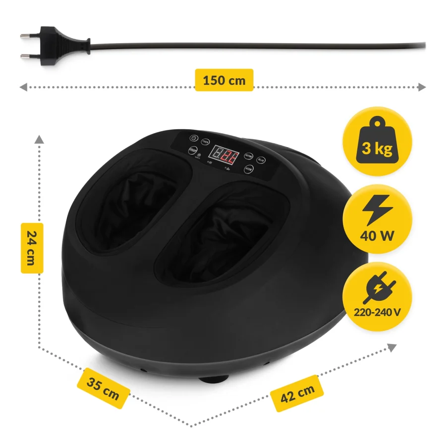 Elektrisk fotmassasje premium med shiatsu og varme – bilde 4 av 8