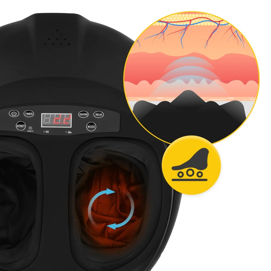 Elektrisk fotmassasje premium med shiatsu og varme – bilde 5 av 8