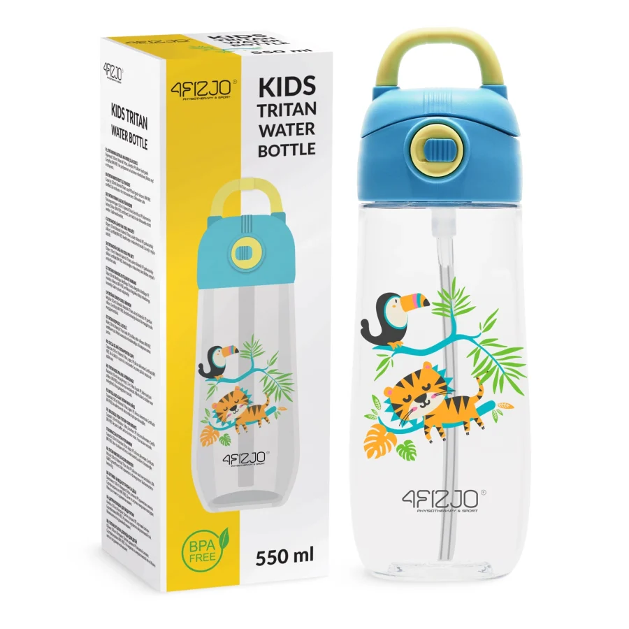 Jungle vannflaske for barn 550 ml – bilde 1 av 8