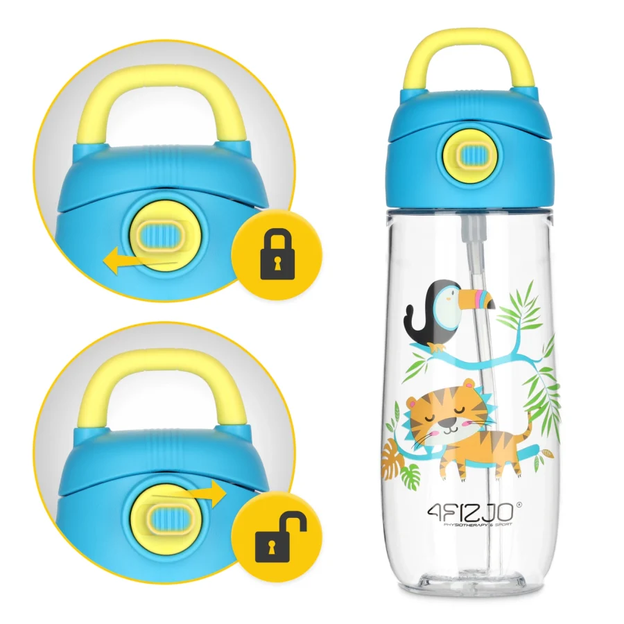 Jungle vannflaske for barn 550 ml – bilde 4 av 8
