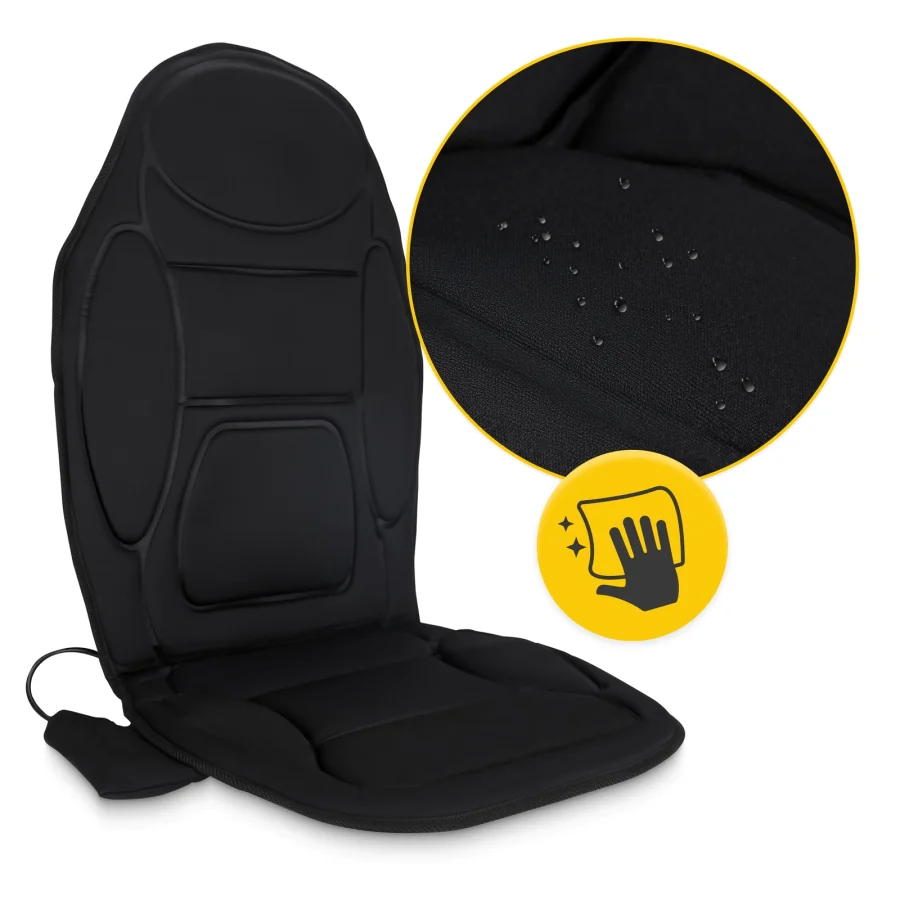 Shiatsu-massasjematte PRO til stol med varme – svart – bilde 8 av 8