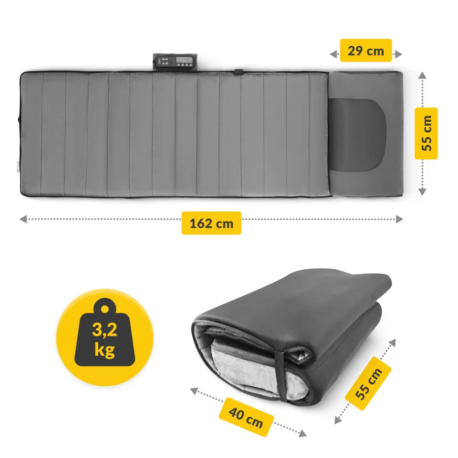 Shiatsu-massasjematte LITE – 162 × 55 cm – bilde 4 av 8