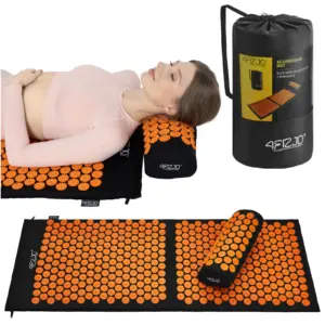 Stor Akupressurmatte Med Pute Klassisk Xl Oransje