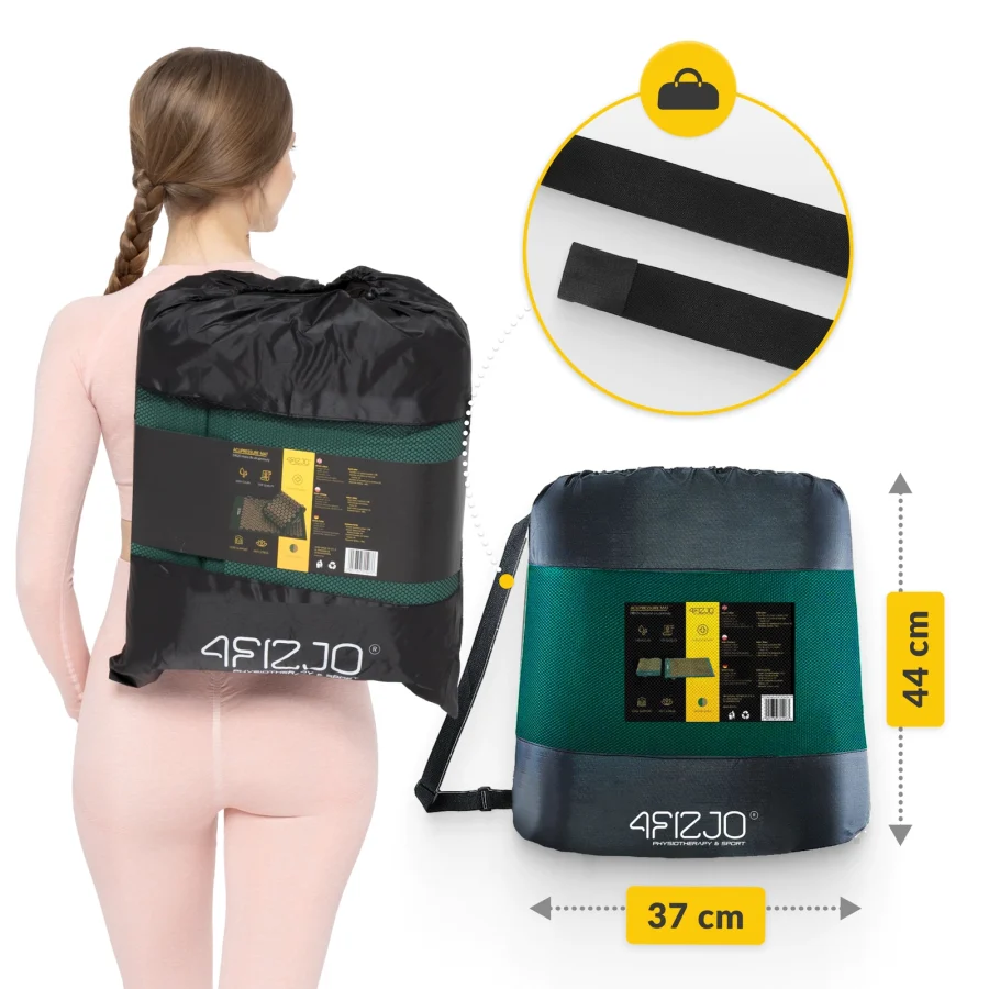 Ergo akupressurmatte med pute XL grønn – bilde 4 av 8