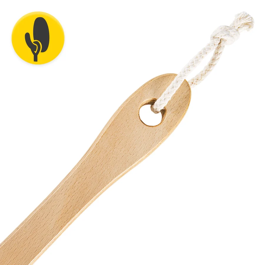 Lang bade- og massasjebørste – hard naturbust, 35,5 cm – bilde 6 av 6