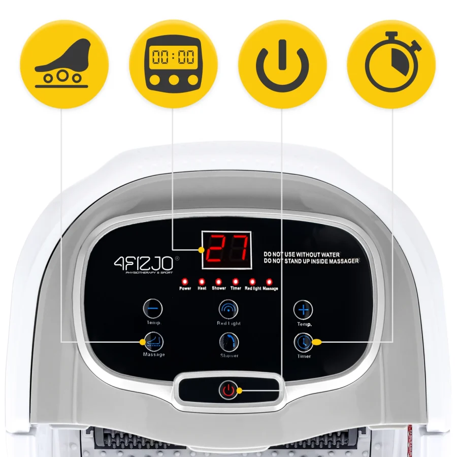 Elektrisk fotbad PRO+ med shiatsu og vannmassasje – bilde 4 av 8