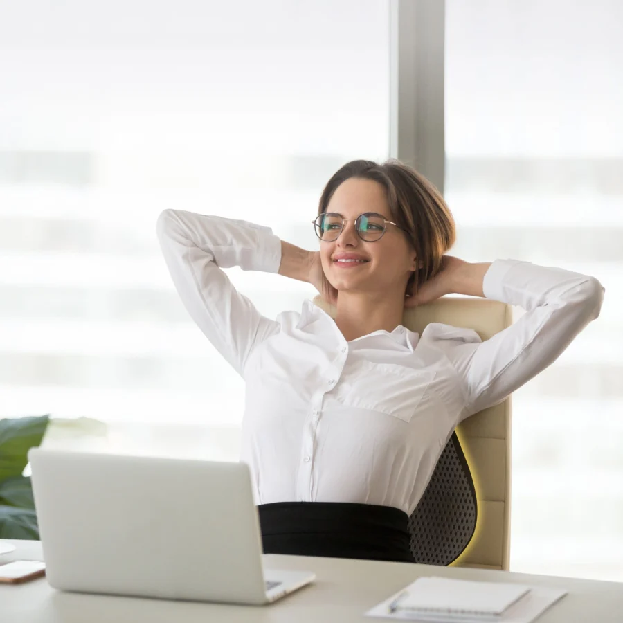 Ergonomisk ryggpute med memoryskum – blå – bilde 8 av 8