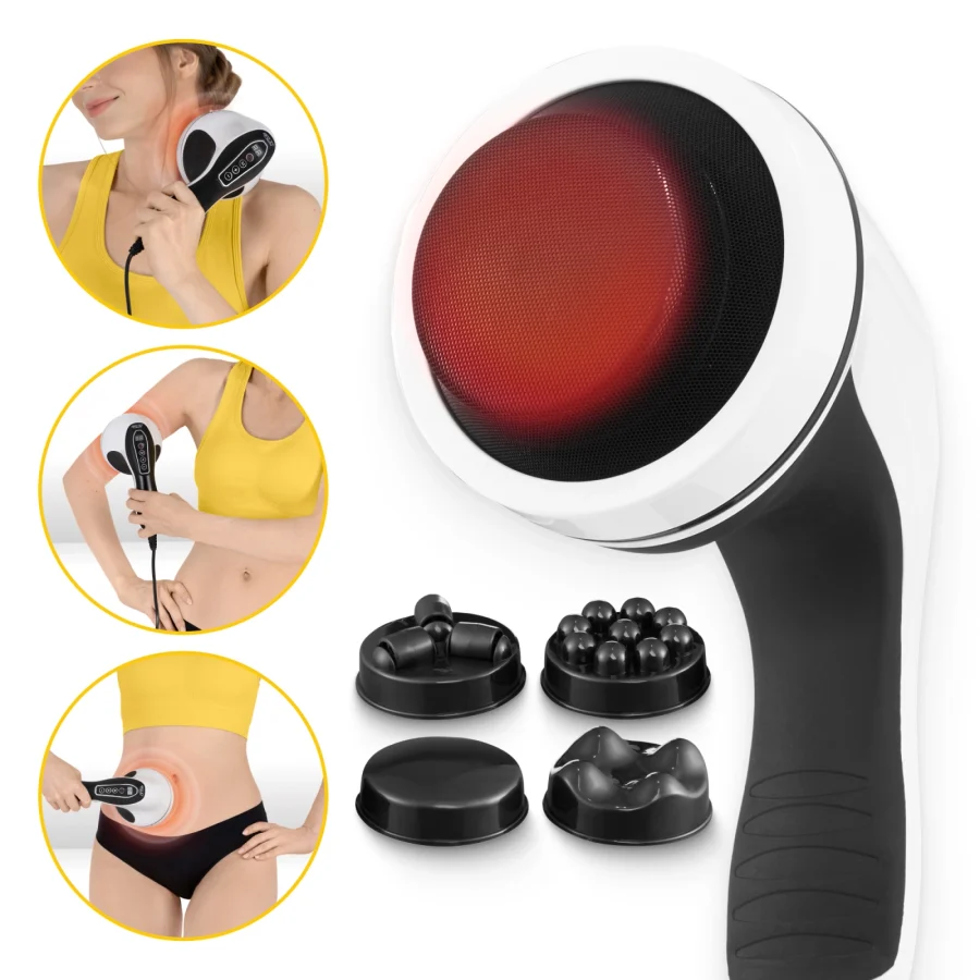 Håndholdt massasjeapparat Body Shaping med varme – hvit – bilde 3 av 8
