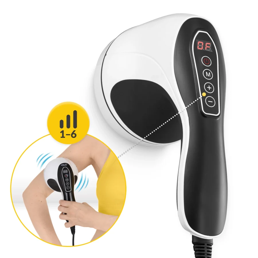 Håndholdt massasjeapparat Body Shaping med varme – hvit – bilde 6 av 8