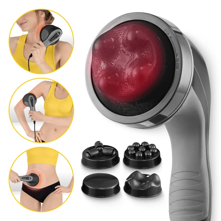 Håndholdt massasjeapparat Body Shaping med varme – svart – bilde 4 av 8