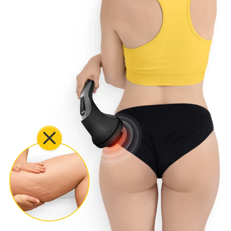 Håndholdt massasjeapparat Body Shaping med varme – svart – bilde 7 av 8
