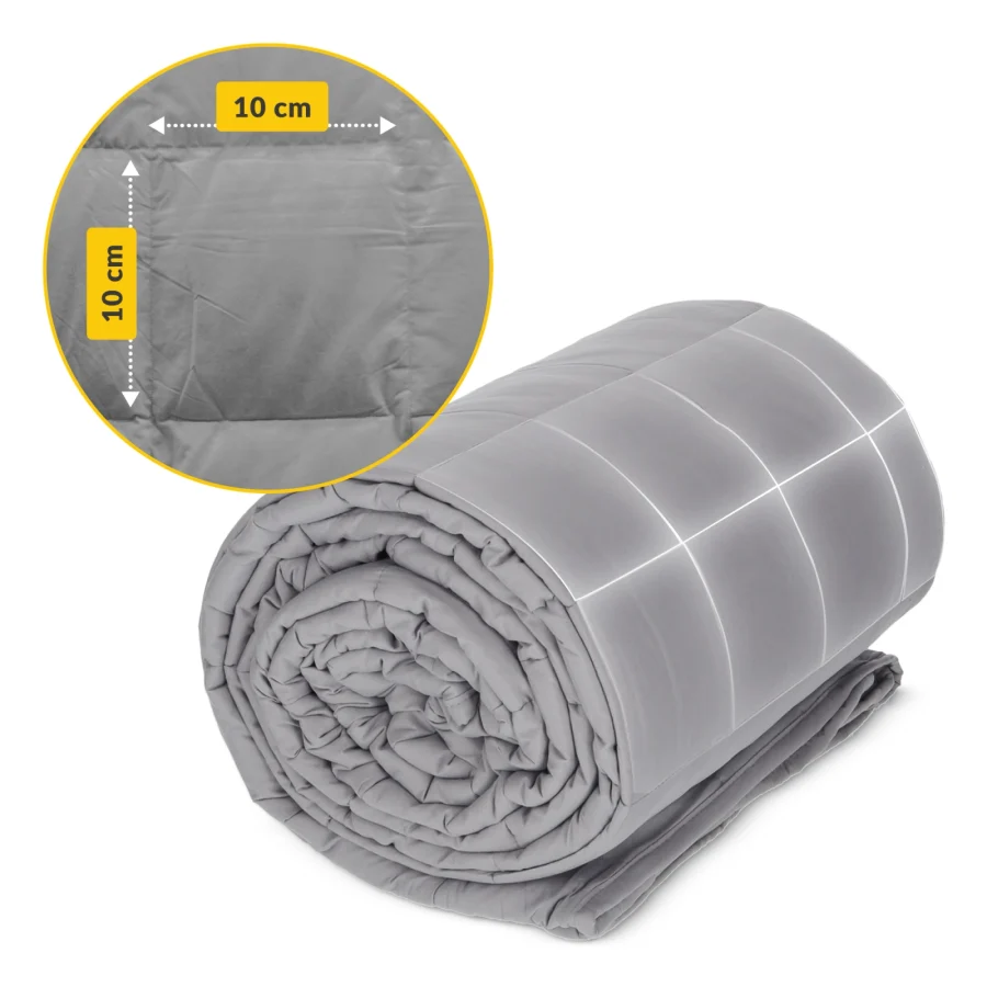Vektdyne 9 kg – 150 × 200 cm, grå – bilde 7 av 8