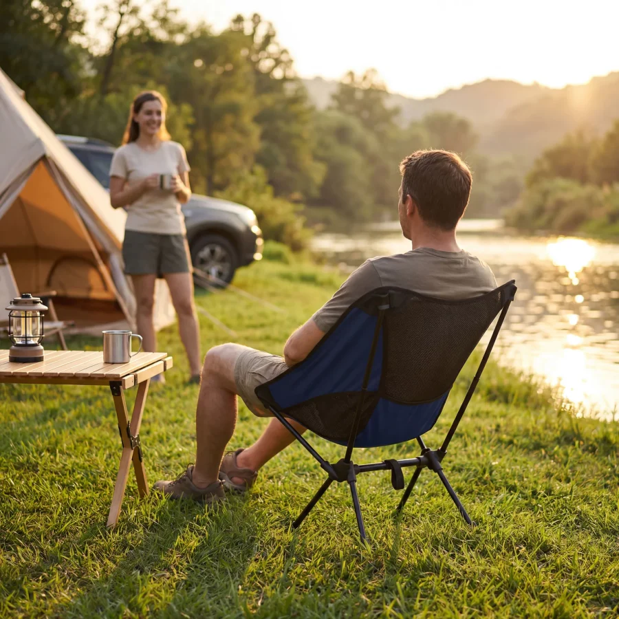 Moon Chair Light ultralett sammenleggbar campingstol + trekk – bilde 4 av 5
