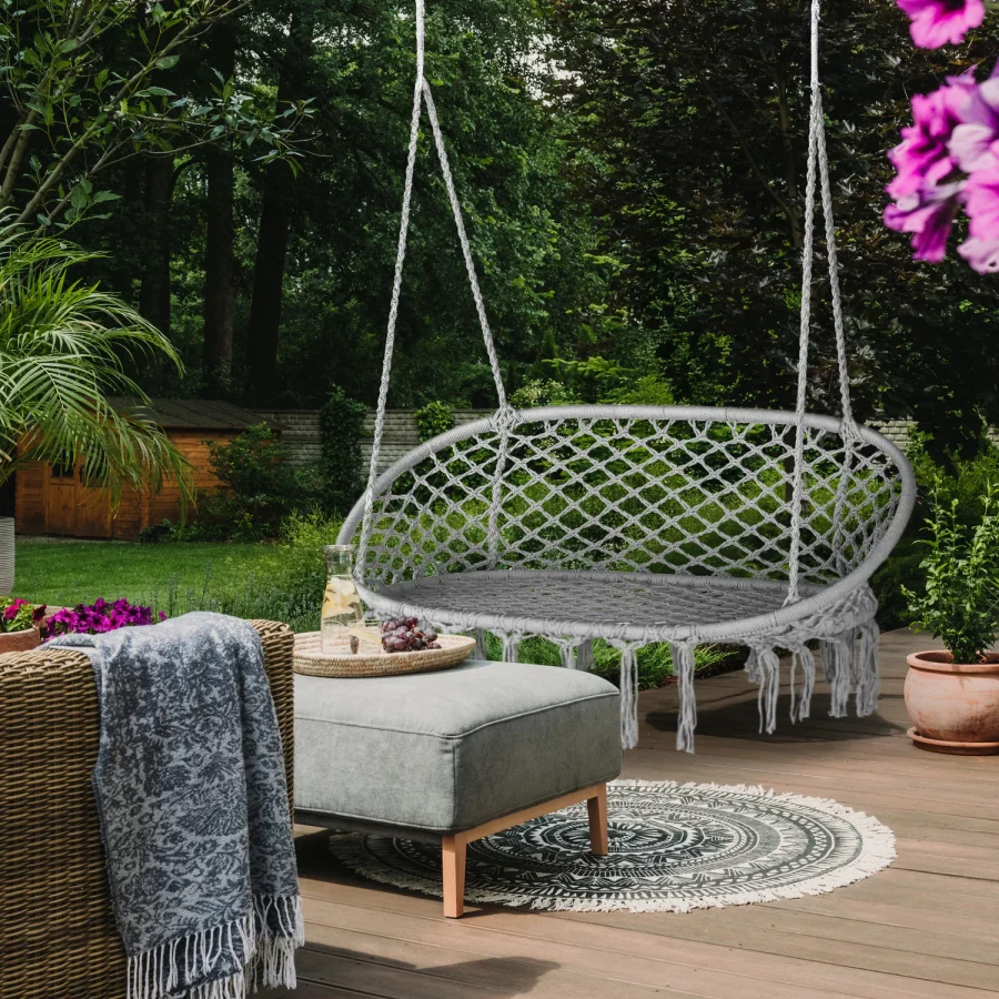 Hagehuske, Toseters hengestol Boho – Outtec – bilde 5 av 5