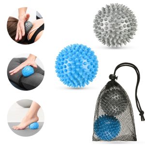 Massasjeballer Med Pigger, Sensoriske Myke/Harde 2 Stk Gymtek