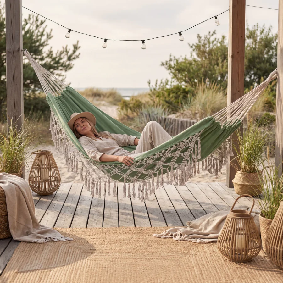 Hagehengekøye med Frynser Boho Sois XXL – Outtec – bilde 2 av 5