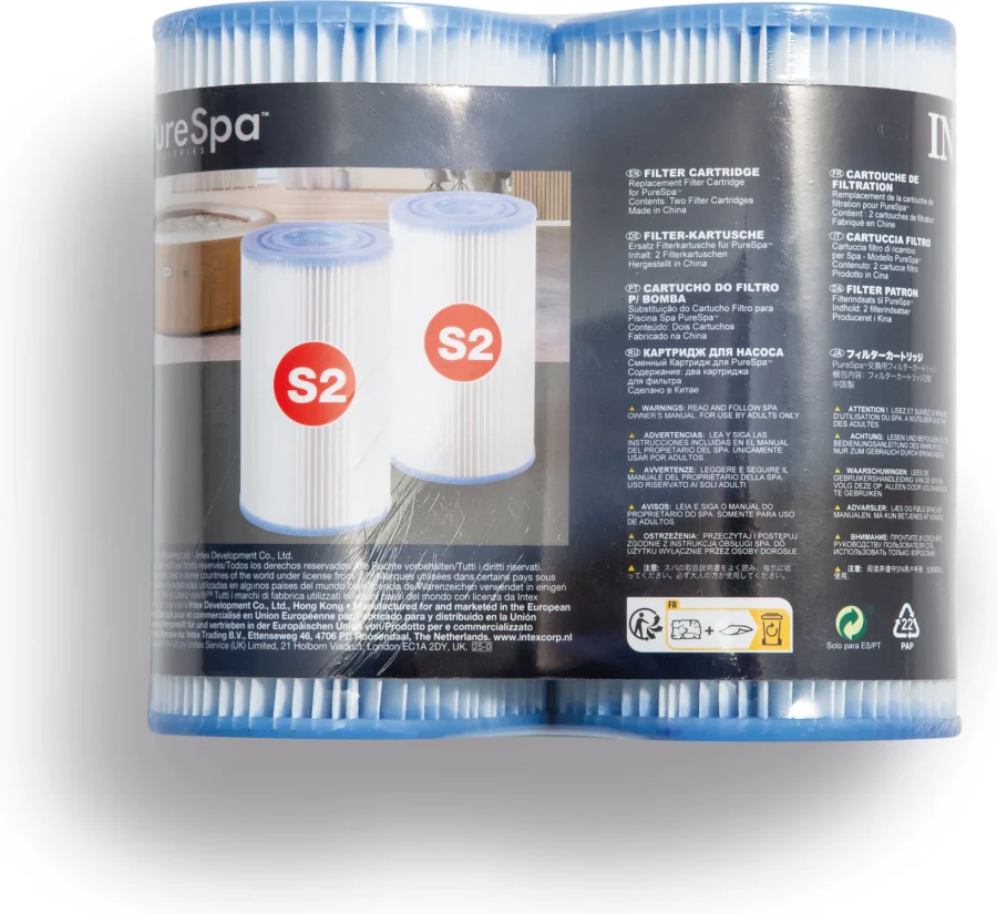 S2 Filterinnsats 2 stk – Intex – bilde 2 av 2