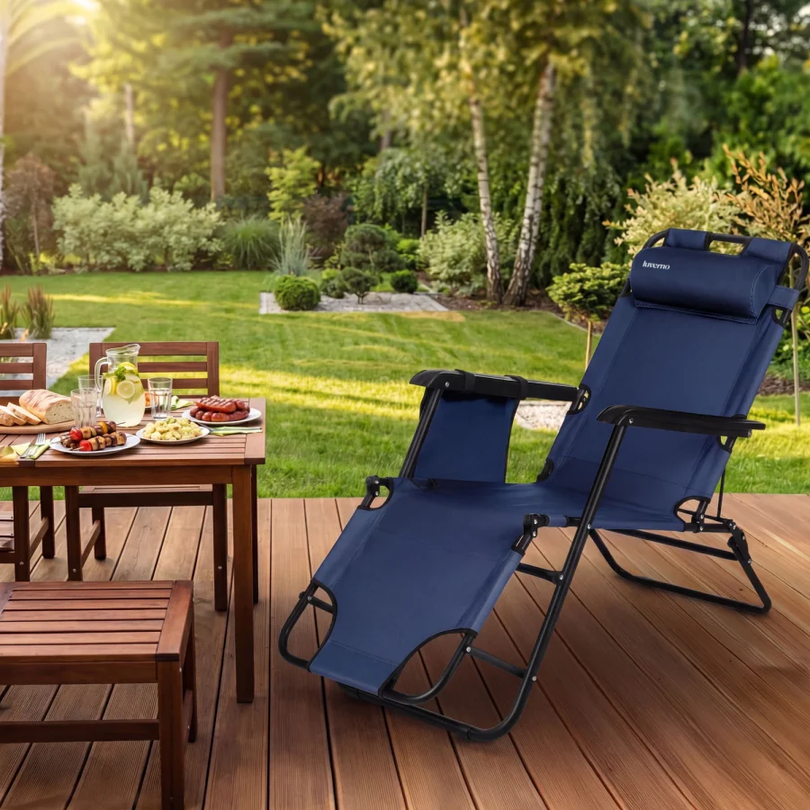 Sun Comfort 2-i-1 sammenleggbar hage- og strandstol – Luverno – bilde 5 av 5
