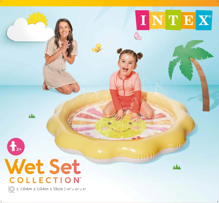 Barnebasseng Solbasseng, 104 × 104 × 13 cm – Intex – bilde 4 av 5
