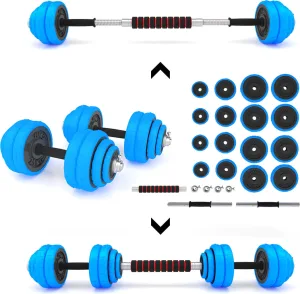 Gummibelagte Støpejernsmanualer Med 2X15Kg Hms-Vektstang