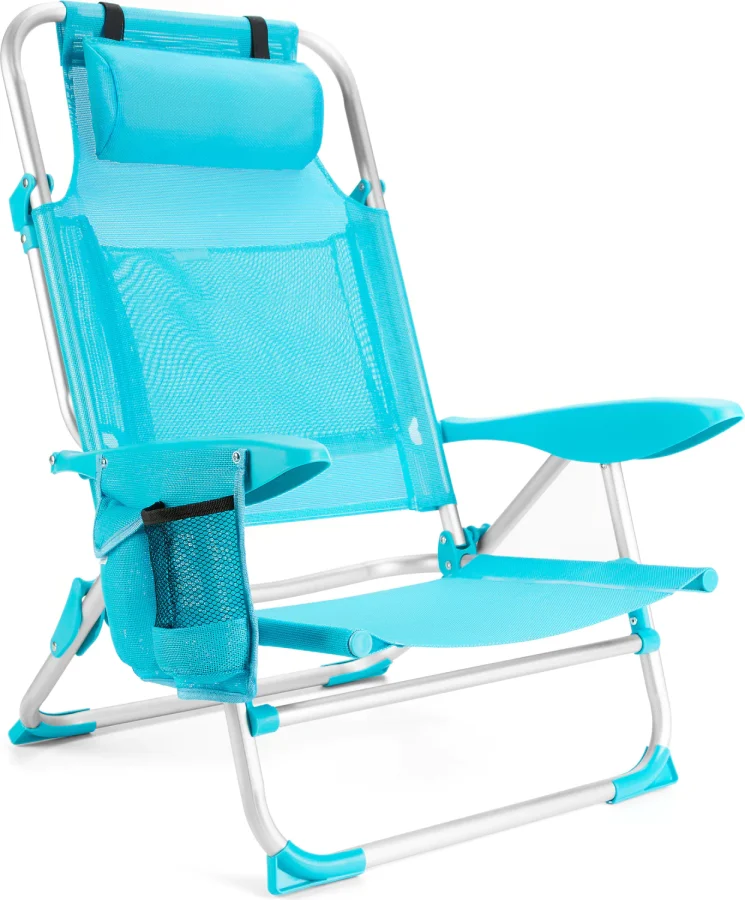 Strandstol 2-i-1 med solsengfunksjon – Outtec – bilde 1 av 5