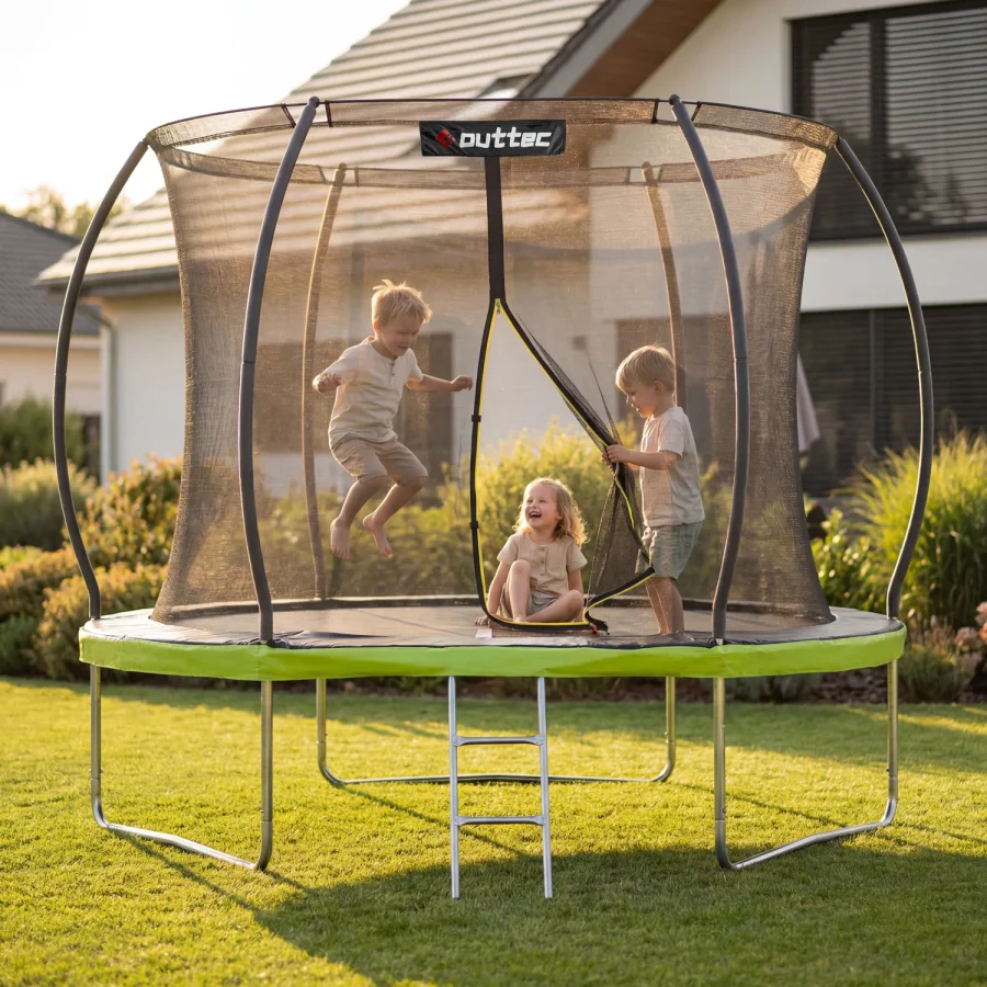 Trampoline med gresskarmotiv 244 cm 8 fot – Outtec – bilde 3 av 5