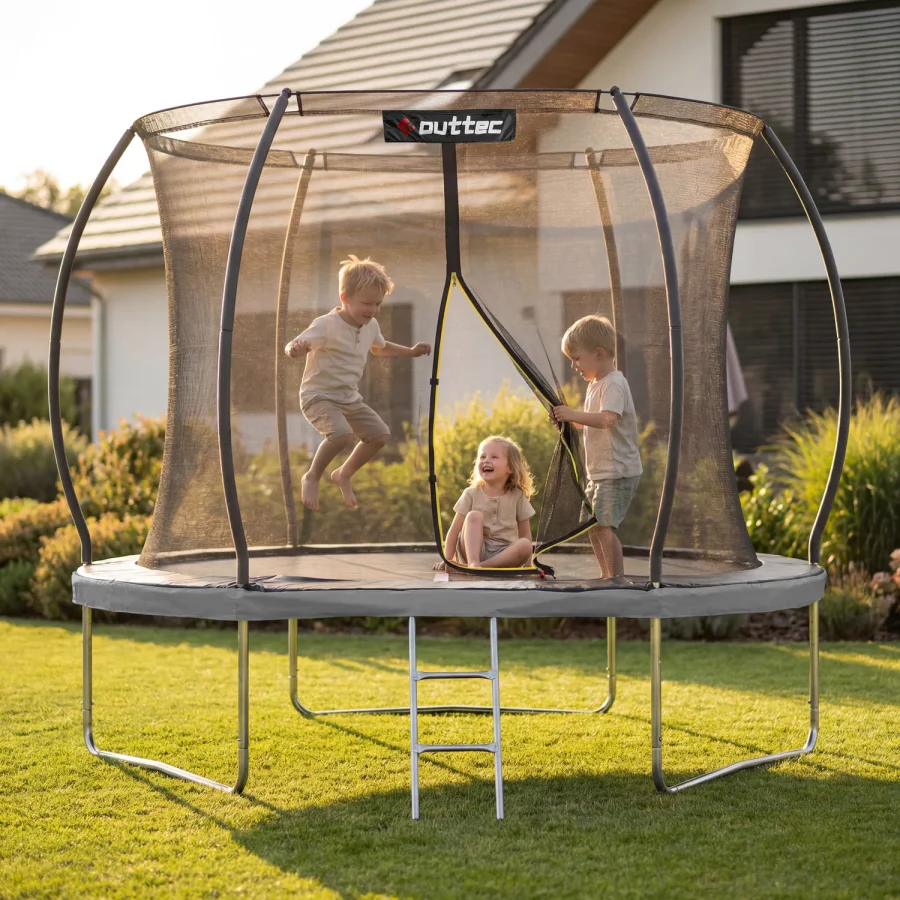 Trampoline med gresskarmotiv 244 cm 8 fot – Outtec – bilde 3 av 5