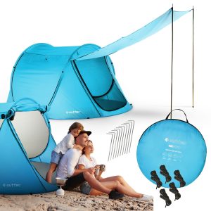 Canopy Outtec Selvfoldende Strandtelt Med Lås