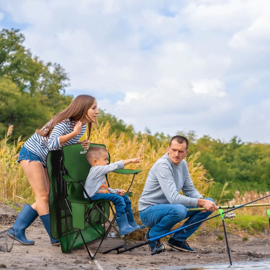 Sun XXL camping- og fiskestol – Outtec – bilde 3 av 5