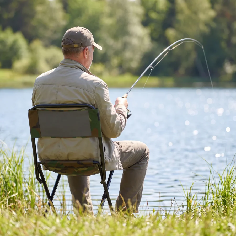 Easy Catch sammenleggbar fiskestol – Outtec – bilde 2 av 5