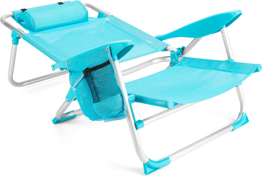 Strandstol 2-i-1 med solsengfunksjon – Outtec – bilde 3 av 5