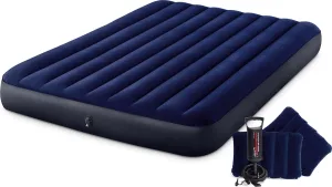 Intex 2-Personers Queen-Madrass 152X203X25Cm + Håndpumpe