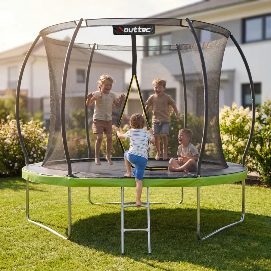 Trampoline med gresskarmotiv 244 cm 8 fot – Outtec – bilde 2 av 5