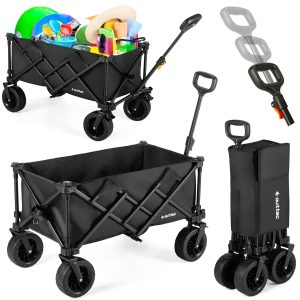 Blackrover 100L Outtec Sammenleggbar Reisevogn Med Gummihjul
