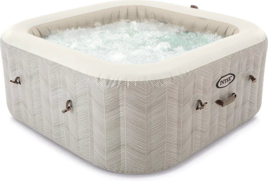 Jacuzzibasseng Chevron Deluxe Purespa 175 × 175 × 71 cm – Intex – bilde 1 av 5
