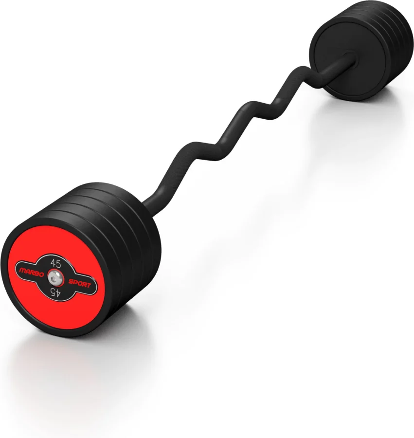 Gummibelagt curlstang 45 kg – Marbo Sport – bilde 3 av 3