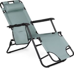 Sun Comfort 2-I-1 Luverno Sammenleggbar Hage-/Strandstol