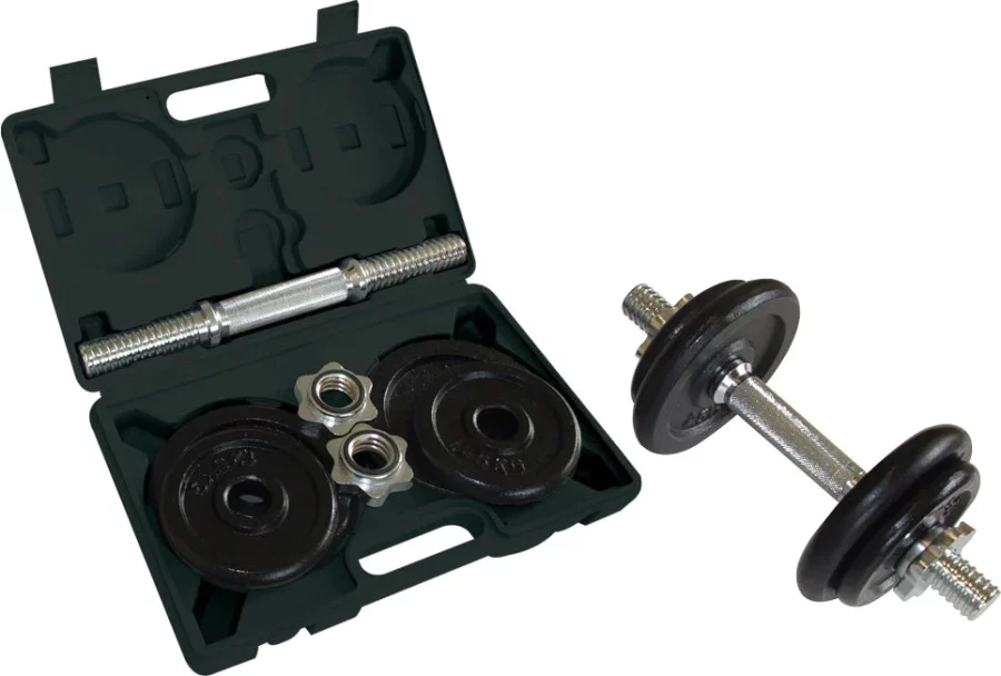 Schildkröt fitness 10 kg Støpejernsmanualsett i Etui – bilde 1 av 5