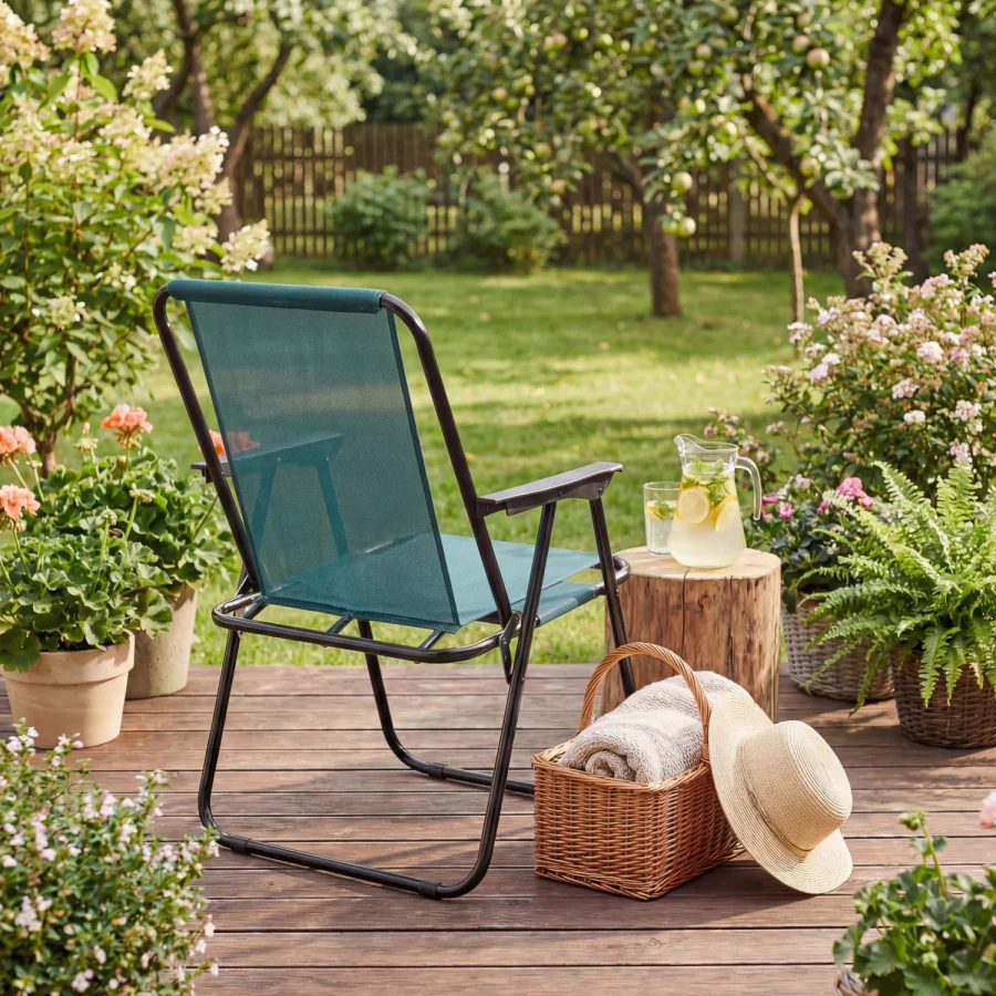 Sammenleggbar hagestol Breeze Textline – Outtec – bilde 3 av 5