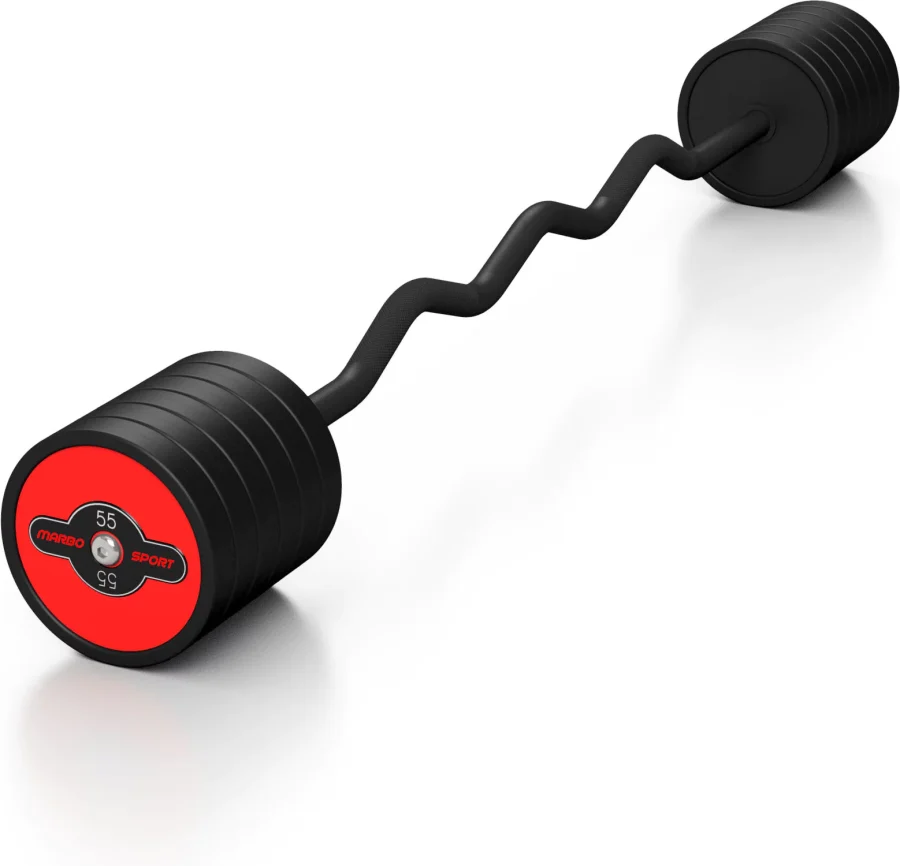 Curlstang 55 kg – gummibelagt – Marbo Sport – bilde 3 av 3
