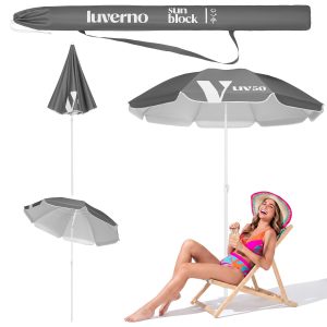 Ombra Sammenleggbar Strandparasoll 160 Cm Luverno