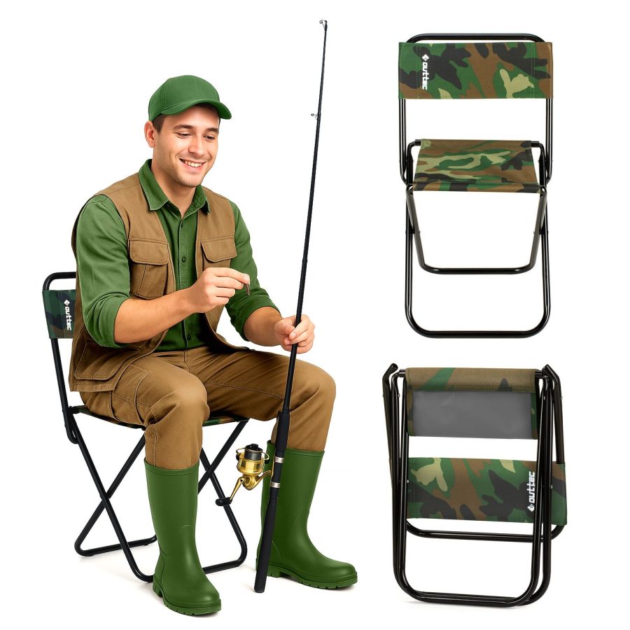 Easy Catch sammenleggbar fiskestol – Outtec – bilde 1 av 5