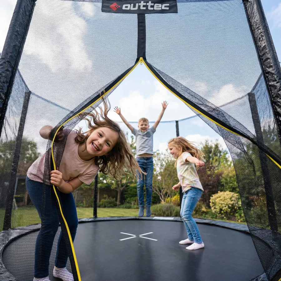 Trampoline Utendørshopp 244 cm 8 fot – Outtec – bilde 3 av 5
